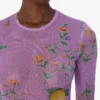 Printed mesh T-shirt
