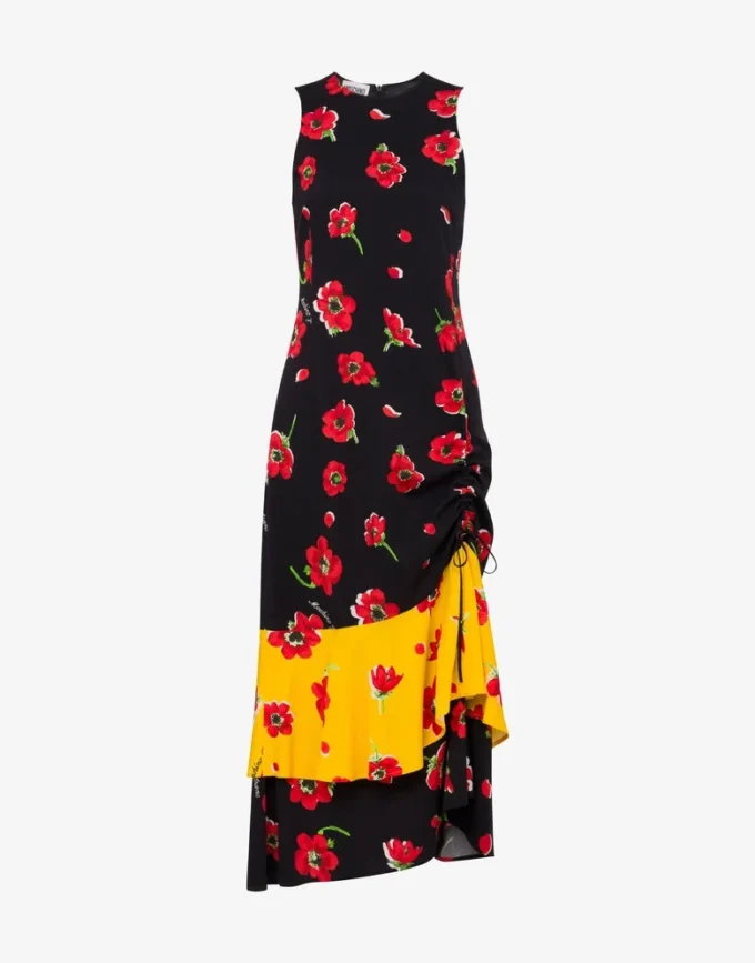 Printed midi dress