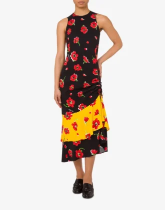 Printed midi dress