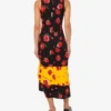 Printed midi dress