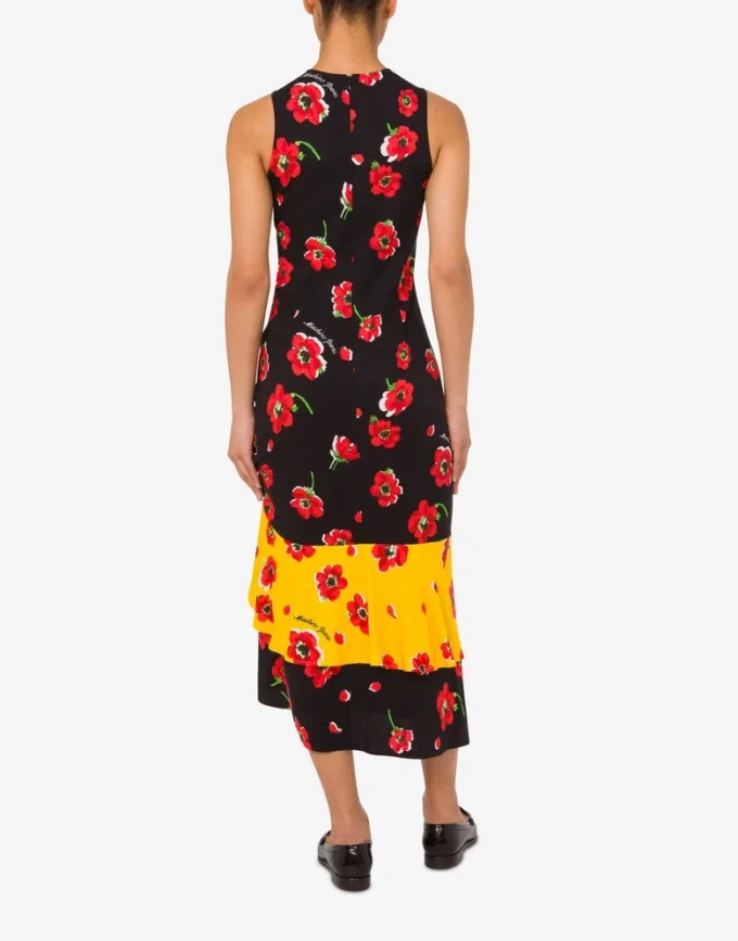 Printed midi dress