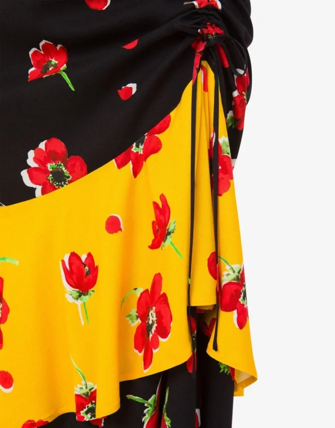 Printed midi dress