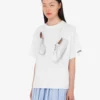 Printed organic cotton jersey T-shirt