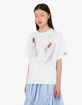 Printed organic cotton jersey T-shirt