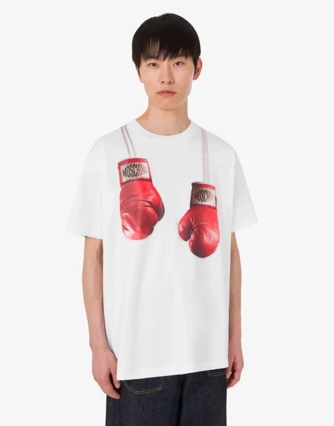 Printed organic cotton jersey T-shirt