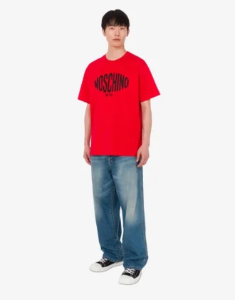 Printed organic cotton jersey T-shirt