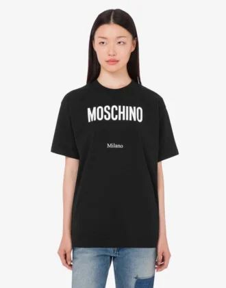 Printed organic cotton jersey T-shirt