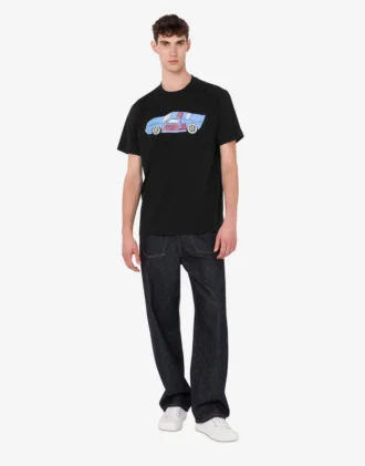 Printed organic cotton jersey T-shirt