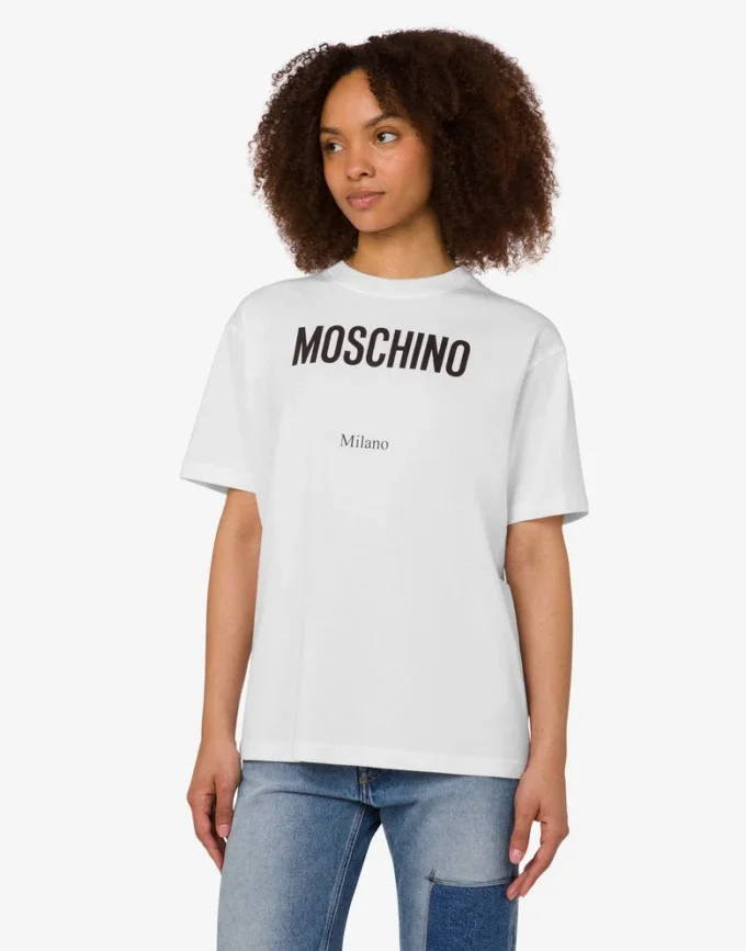 Printed organic cotton jersey T-shirt