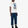 Printed organic cotton jersey T-shirt