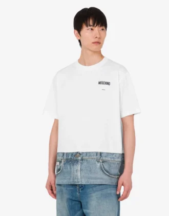Printed organic cotton jersey T-shirt
