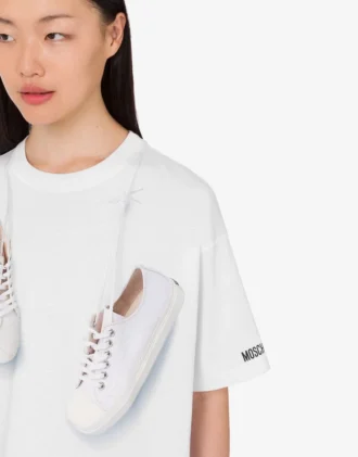 Printed organic cotton jersey T-shirt