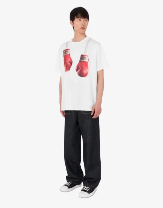 Printed organic cotton jersey T-shirt