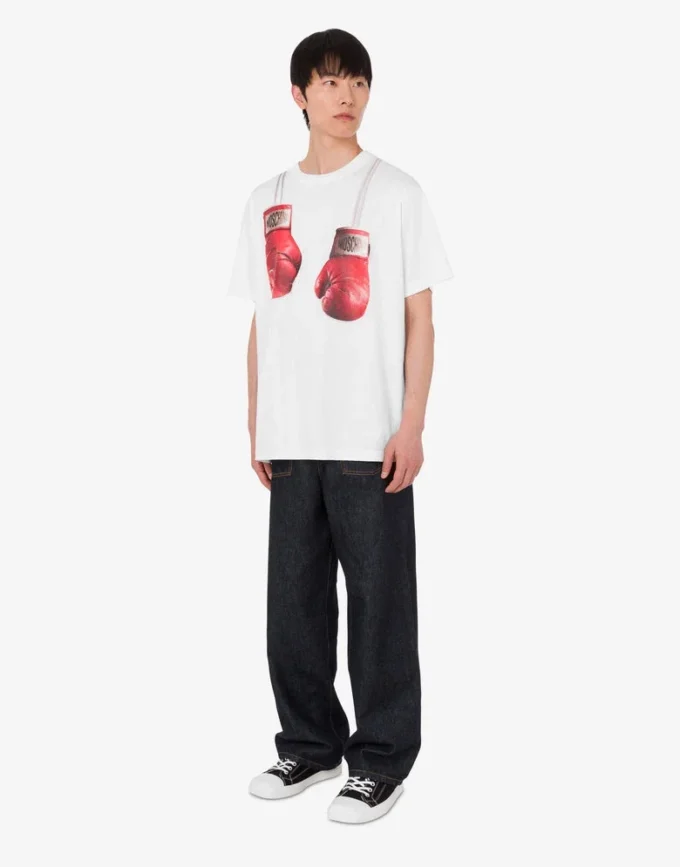 Printed organic cotton jersey T-shirt