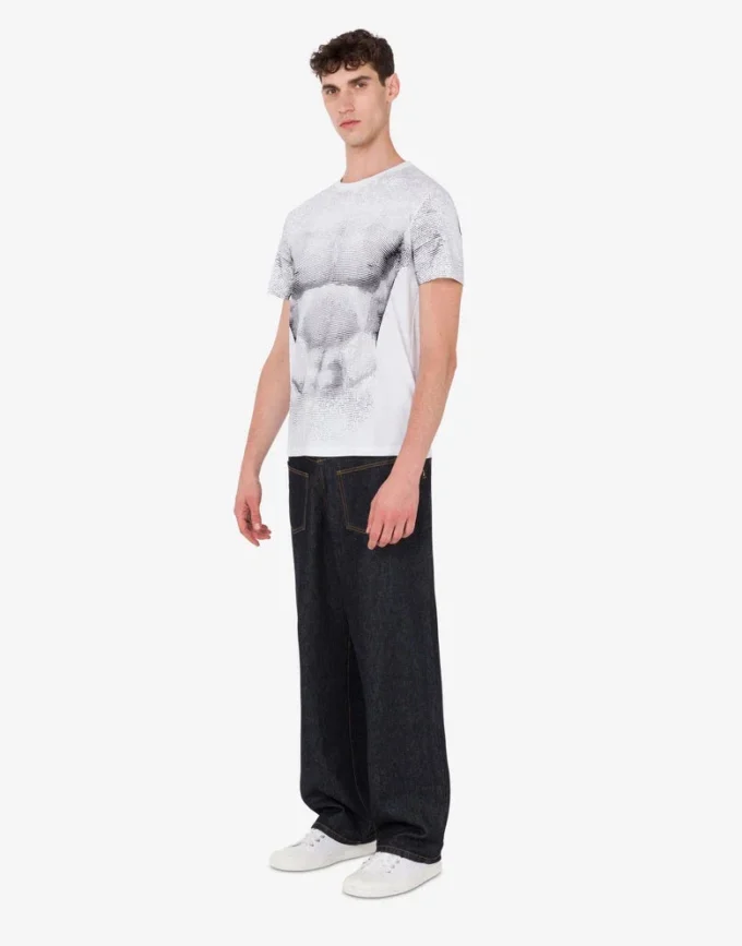 Printed organic cotton jersey T-shirt