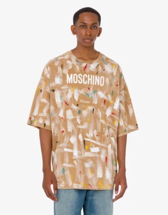 Printed organic cotton jersey T-shirt