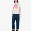Printed organic cotton jersey T-shirt