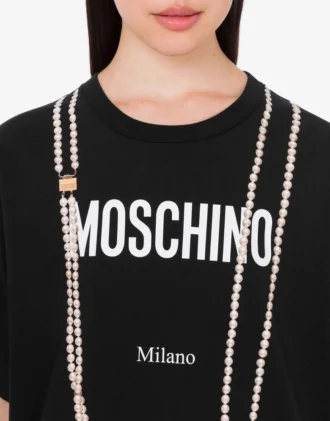 Printed organic cotton jersey T-shirt