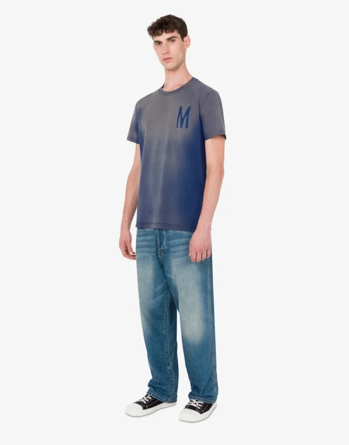 Printed organic cotton jersey T-shirt