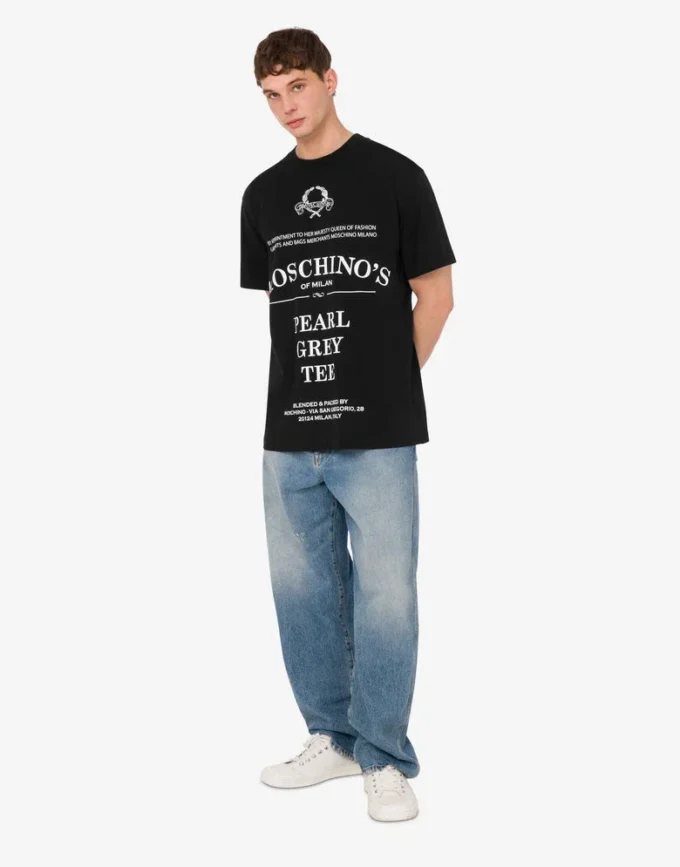 Printed organic cotton jersey T-shirt
