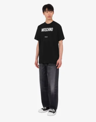 Printed organic cotton jersey T-shirt