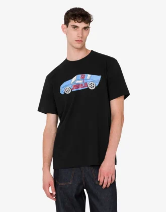 Printed organic cotton jersey T-shirt
