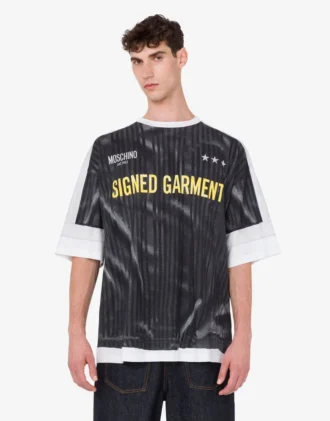 Printed organic cotton jersey T-shirt