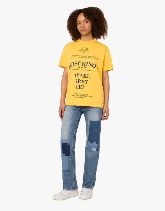 Printed organic cotton jersey T-shirt