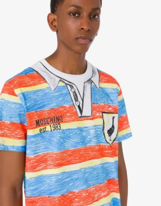 Printed organic cotton jersey T-shirt