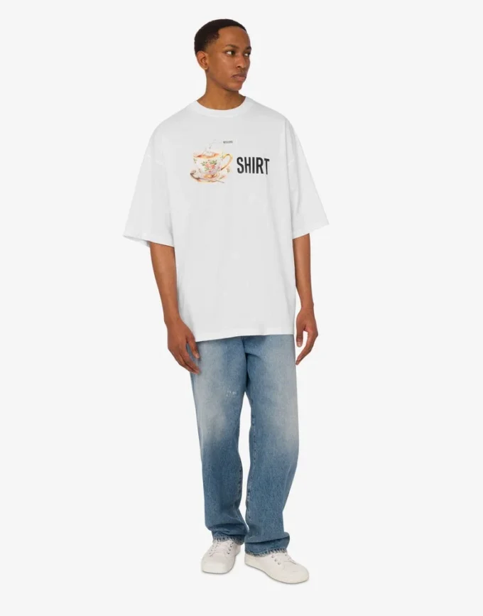 Printed organic cotton jersey T-shirt