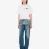 Printed organic cotton jersey T-shirt