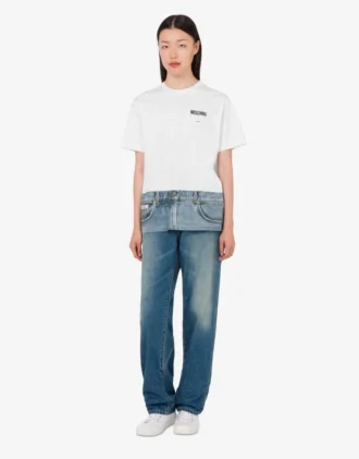 Printed organic cotton jersey T-shirt