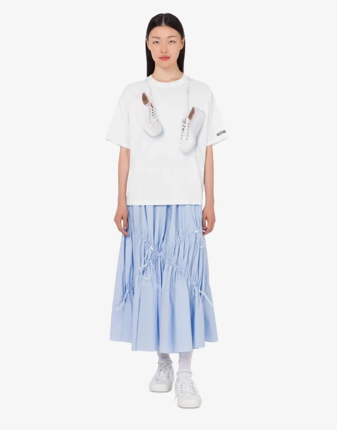 Printed organic cotton jersey T-shirt