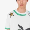 Printed organic cotton jersey T-shirt