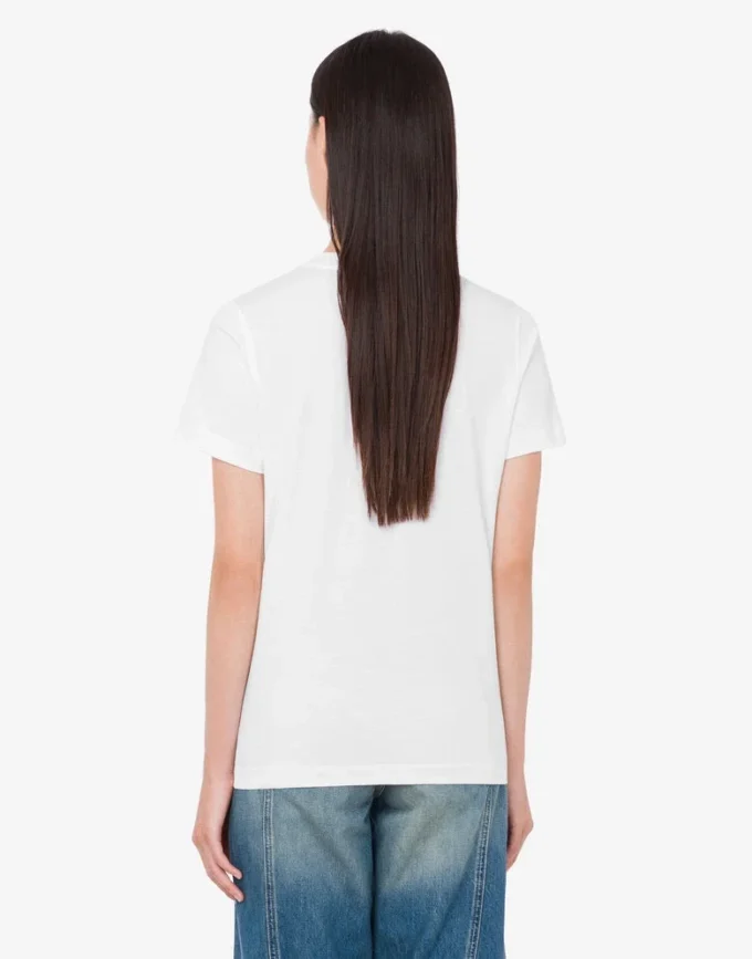 Printed organic cotton jersey T-shirt