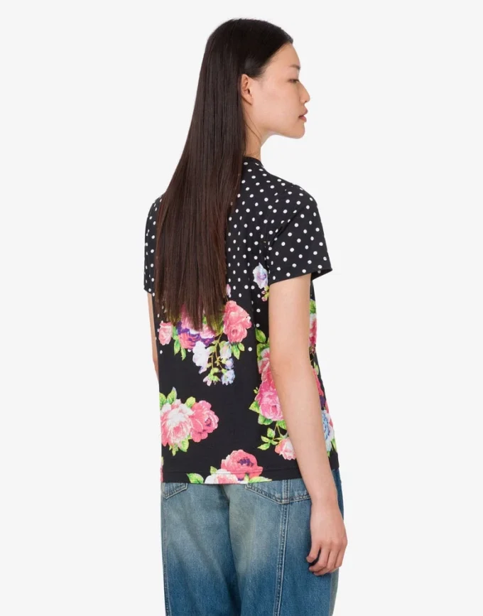 Printed organic cotton jersey T-shirt