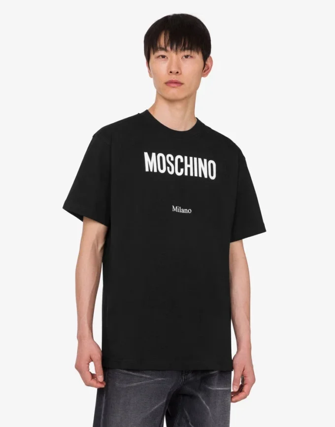 Printed organic cotton jersey T-shirt