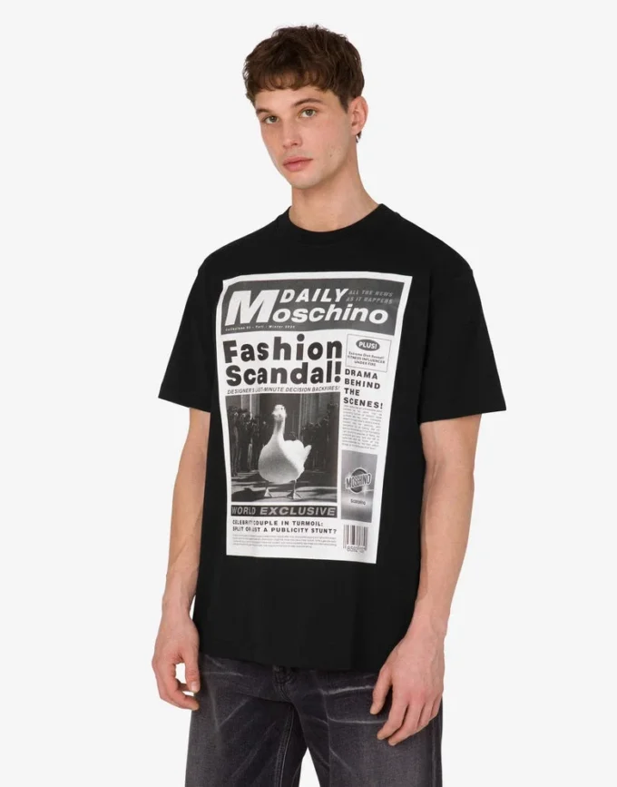 Printed organic cotton jersey T-shirt