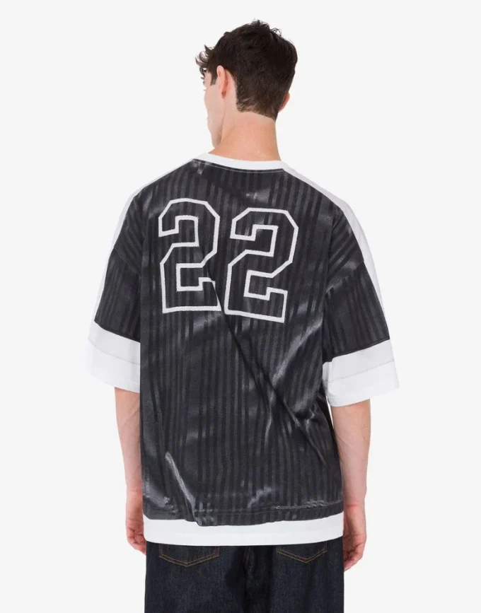 Printed organic cotton jersey T-shirt