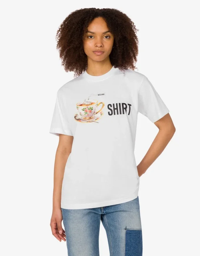 Printed organic cotton jersey T-shirt