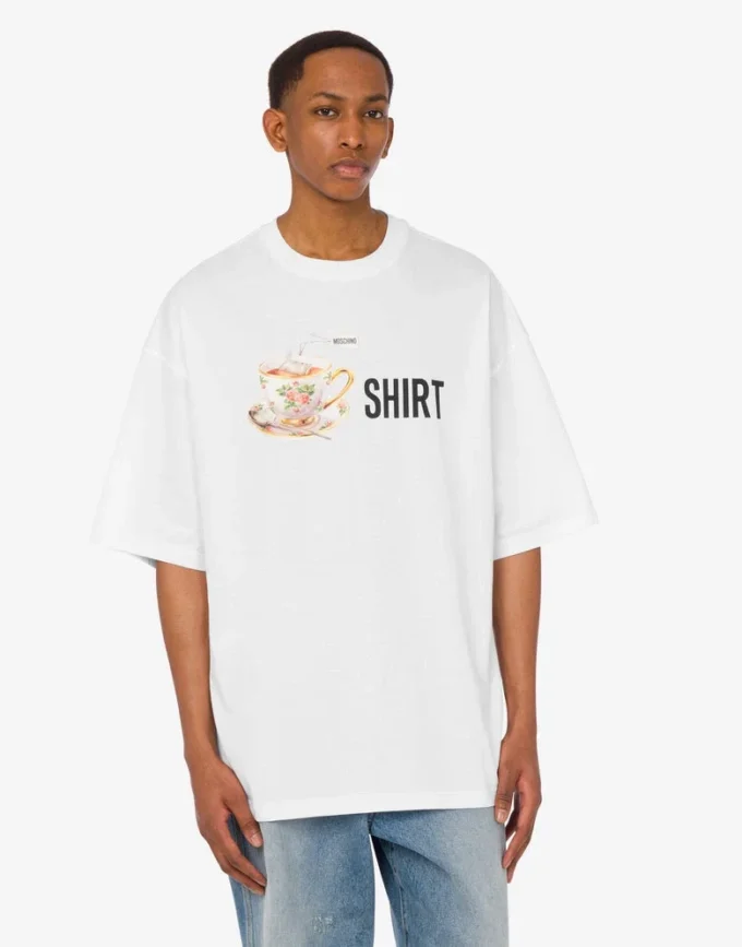 Printed organic cotton jersey T-shirt