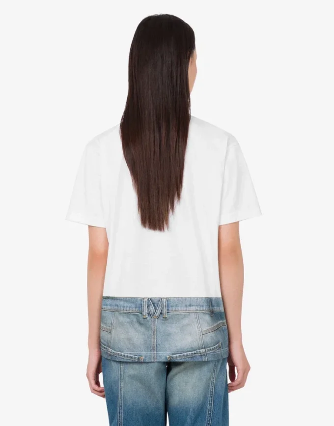 Printed organic cotton jersey T-shirt