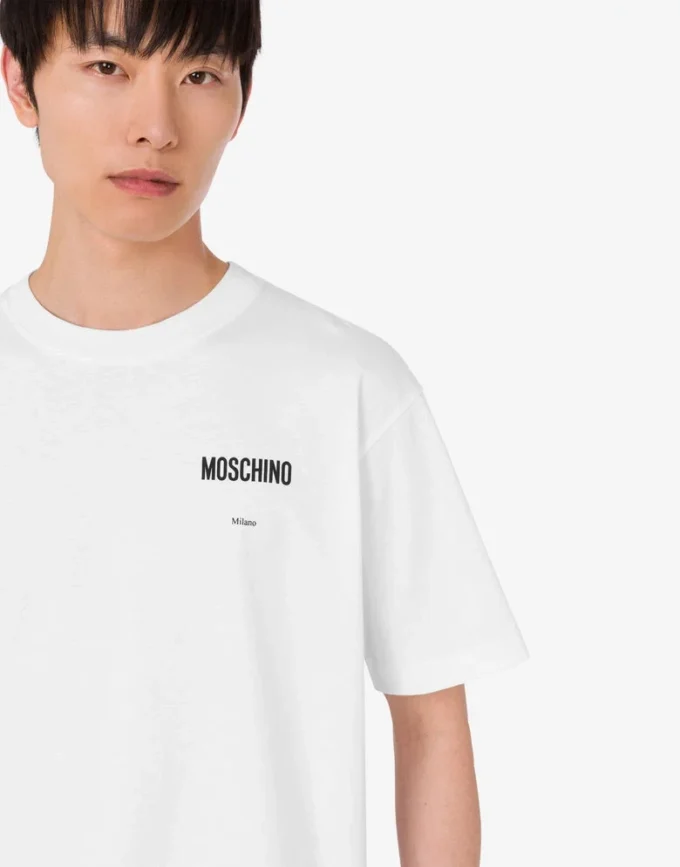 Printed organic cotton jersey T-shirt