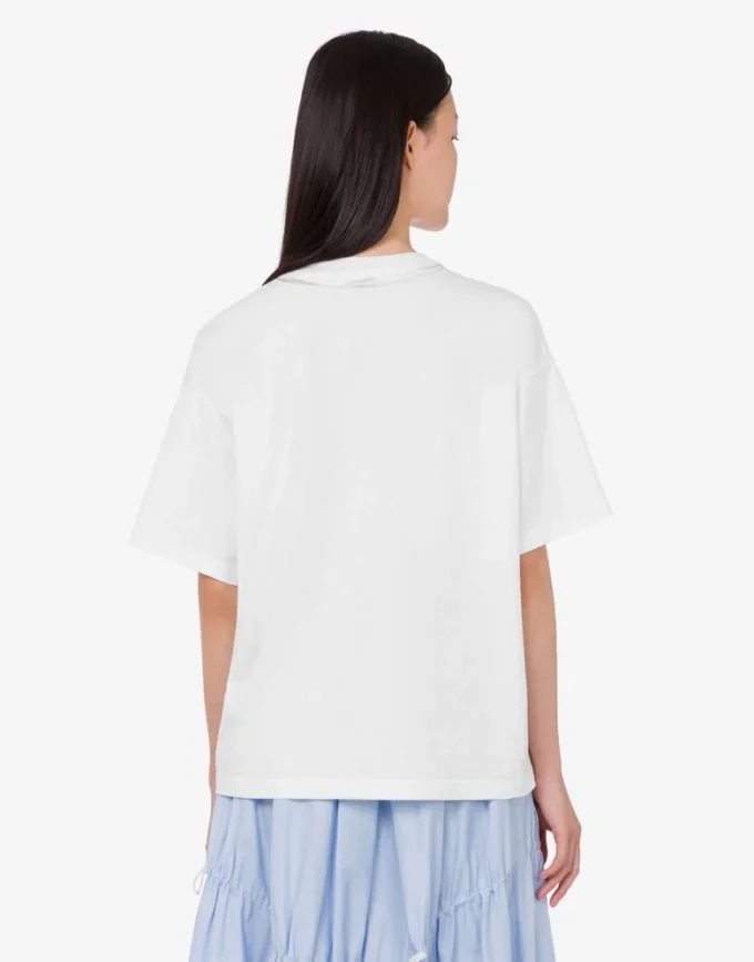 Printed organic cotton jersey T-shirt