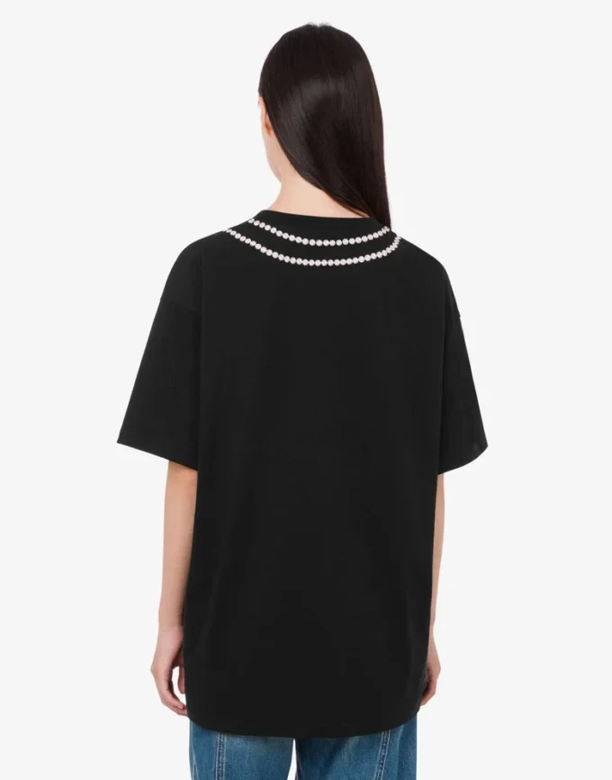Printed organic cotton jersey T-shirt