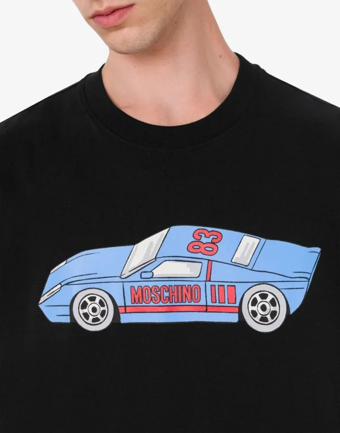 Printed organic cotton jersey T-shirt