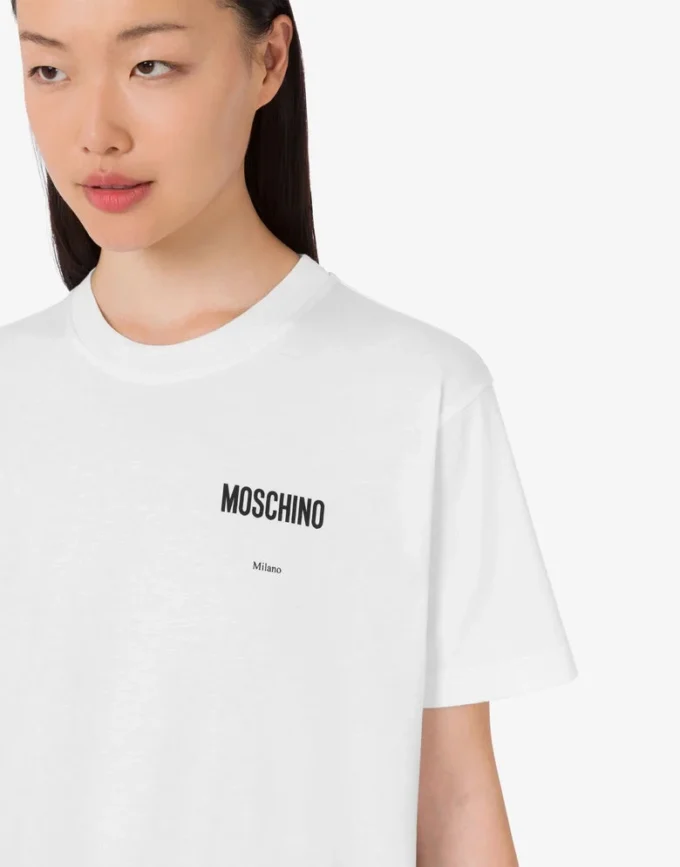 Printed organic cotton jersey T-shirt