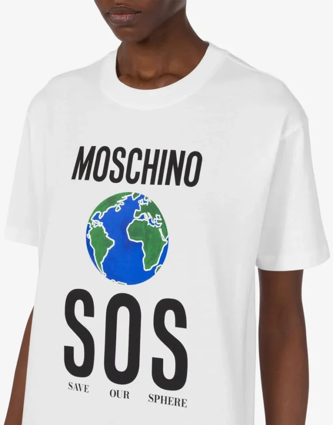 Printed organic cotton jersey T-shirt