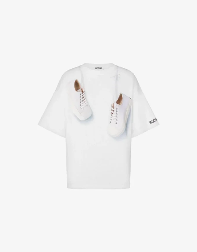 Printed organic cotton jersey T-shirt