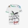 Printed organic cotton jersey T-shirt